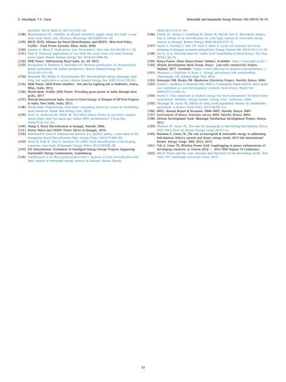 portfolio. World Bank Gr 2011;6(3):85–92.
[128] Bhattacharyya SC. Viability of oﬀ-grid electricity supply using rice husk: a case
study from South Asia. Biomass- Bioenergy 2014;68(0):44–54.
[129] RECP, EUEI, Alliance for Rural Electriﬁcation, and REN21. Mini-Grid Policy
Toolkit - Husk Power Systems, Bihar, India; 2008.
[130] Lassiter J, Misra S. Husk power [no. Novermber]. Harv Bus Sch Rev2014:1–25.
[131] Pode R. Potential applications of rice husk ash waste from rice husk biomass
power plant. Renew Sustain Energy Rev 2016;53:1468–85.
[132] DESI Power. EmPowering Rural India, no. 44; 2012.
[133] Buragohain B, Mahanta P, Moholkar VS. Biomass gasiﬁcation for decentralized
power generation: the Indian perspective. Renew Sustain Energy Rev
2010;14(1):73–92.
[134] Hiremath RB, Shikha S, Ravindranath NH. Decentralized energy planning; mod-
eling and application-a review. Renew Sustain Energy Rev 2007;11(5):729–52.
[135] DESI Power. DESI Power Gasiﬁers - Not just for Lighting but to EmPower, Araria,
Bihar, India; 2012.
[136] World Bank. Proﬁle: DESI Power. Providing green power in India through mini-
grids,; 2017.
[137] Winrok International India. Access to Clean Energy: A Glimpse of Oﬀ Grid Projects
in India. New Delhi, India; 2013.
[138] World Bank. Empowering rural India: expanding electricity access by mobilizing
local resources. South Asia Energy Unit; 2010.
[139] Scott JL, Anderson RI, Webb JR. The labor-leisure choice in executive compen-
sation plans: does too much pay reduce REIT performance? J Econ Bus
2005;57(2):151–63.
[140] Niang A. Rural Electriﬁcation in Senegal, Nairobi; 2006.
[141] Power Africa and USAID. Power Africa in Senegal,; 2016.
[142] Mawhood R, Gross R. Institutional barriers to a ‘perfect’ policy: a case study of the
Senegalese Rural Electriﬁcation Plan. Energy Policy 2014;73:480–90.
[143] Diouf B, Pode R, Osei R. Initiative for 100% rural electriﬁcation in developing
countries: case study of Senegal. Energy Policy 2013;59:926–30.
[144] ICF International. Evaluation of Intelligent Energy Europe Projects Supporting
Sustainable Energy Communities, Luxembourg.
[145] Camblong H, et al. Micro-grids project, Part 1: analysis of rural electriﬁcation with
high content of renewable energy sources in Senegal. Renew Energy
2009;34(10):2141–50.
[146] Alzola JA, Vechiu I, Camblong H, Santos M, Sall M, Sow G. Microgrids project,
Part 2: Design of an electriﬁcation kit with high content of renewable energy
sources in Senegal. Renew Energy 2009;34(10):2151–9.
[147] Sanoh A, Parshall L, Sarr OF, Kum S, Modi V. Local and national electricity
planning in Senegal: scenarios and policies. Energy Sustain Dev 2012;16(1):13–25.
[148] Lee K, et al. Electriﬁcation for ‘under Grid’ households in Rural Kenya. Dev Eng
2016;1:26–35.
[149] Kenya Power, About Kenya Power. Online]. Available: 〈http://www.kplc.co.ke/〉.
[150] African Development Bank Group. Kenya - Last mile connectivity Project,
Online]; 2017. Available: 〈https://www.afdb.org/en/projects-and-operations/〉.
[151] Manzano J, Chalifour N, Kotze L. Energy, governance and sustainability.
Cheltenham, UK: Edward Elgar Pub; 2016.
[152] Kinyanjui DM, Kituku PM. Mpeketoni Electricity Project, Nairobi, Kenya; 2006.
[153] Kirubi C, Jacobson A, Kammen DM, Mills A. Community-based electric micro-grids
can contribute to rural development: evidence from Kenya. World Dev
2009;37(7):1208–21.
[154] Kirubi C. How important is modern energy for micro-enterprises? Evidence from
rural Kenya. Berkeley: Energy Resour. Group, Univ. California; 2006.
[155] Muyanga M, Jayne TS. Eﬀects of rising rural population density on smallholder
agriculture in Kenya. Food Policy 2014;48:98–113.
[156] KPLC. Annual Report & Accounts: 2006–2007, Nairobi, Kenya; 2007.
[157] Government of Kenya. Economy survey 2004, Nairobi, Kenya; 2004.
[158] African Development Fund. Menengai Geothermal Development Project, Kenya;
2011.
[159] Murenzi JP, Ustun TS. The case for microgrids in electrifying Sub-Saharan Africa.
IREC 2015 Sixth Int Renew Energy Congr 2015:1–6.
[160] Buchana P, Ustun TS, The role of microgrids & renewable energy in addressing
Sub-Saharan Africa’s current and future energy needs, 2015 6th International
Renew. Energy Congr. IREC 2015, 2015.
[161] Tak A, Ustun TS, Wireless Power Grid: Leapfrogging in power infrastructure of
developing countries, in Tencon 2016 − 2016 IEEE Region 10 Conference.
[162] Min B. Power and the vote: elections and electricity in the developing world. New
York, NY: Cambridge University Press; 2015.
F. Almeshqab, T.S. Ustun Renewable and Sustainable Energy Reviews 102 (2019) 35–53
53
 