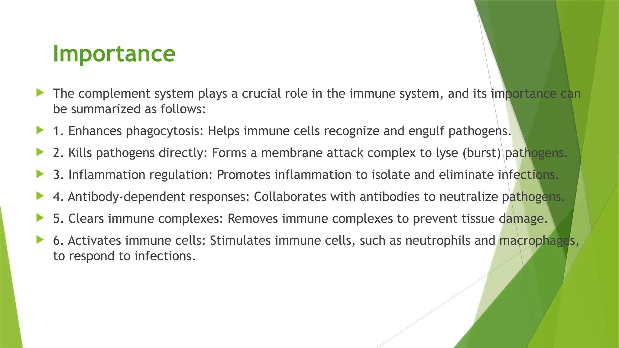 complement system activation and regulation and its types | PPT