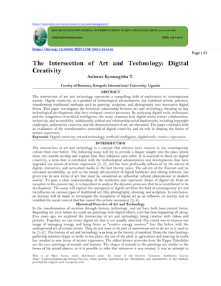 The Intersection of Art and Technology: Digital Creativity (www.kiu.ac ...