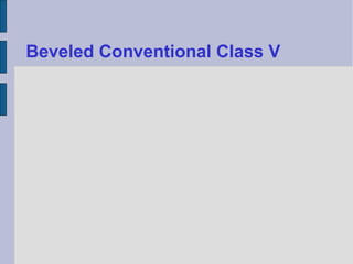 Beveled Conventional Class V 
 