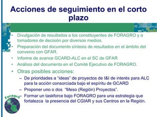 Consulta “cara  a cara” para ALC bajo el proceso GCARD