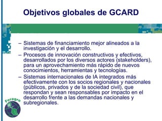 Consulta “cara  a cara” para ALC bajo el proceso GCARD