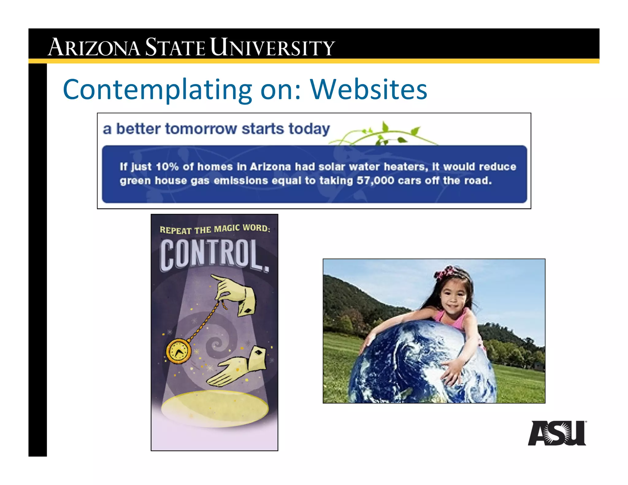 Contemplating on: Websites
 