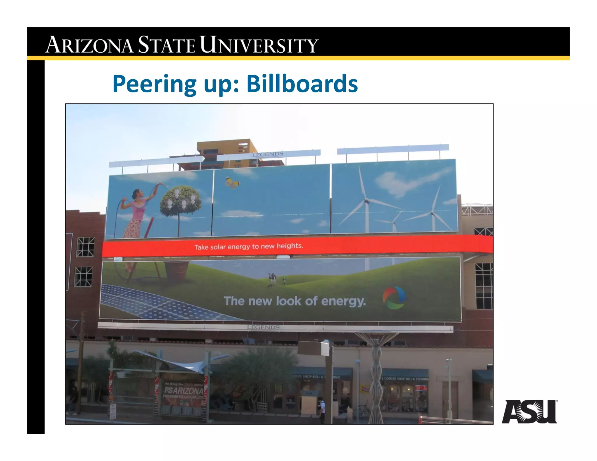 Peering up: Billboards
 