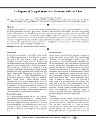 Sesamum indicum Linn | PDF