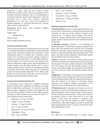 Sesamum indicum Linn | PDF