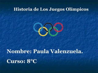 Historia de Los Juegos Olímpicos




Nombre: Paula Valenzuela.
Curso: 8°C
 