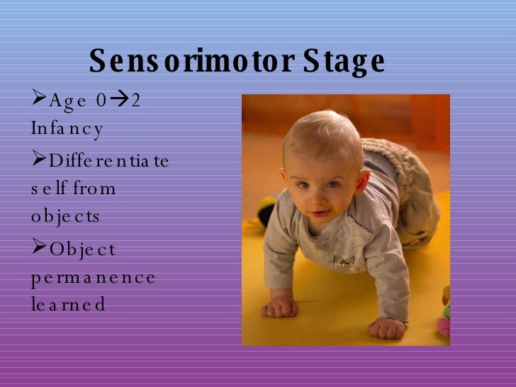 Piaget's Theory Sensorimotor Stage