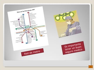 Red de metro  Es importante tener un buen seguro medico 