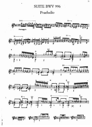 J.s. bach 4 suite para el láud