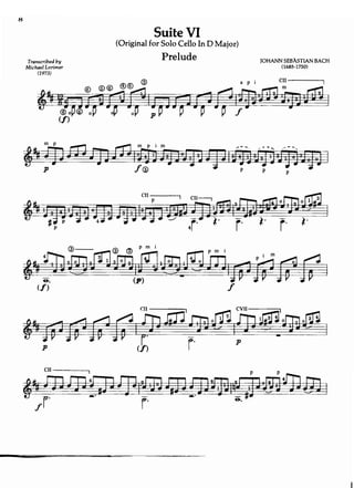 J.s. bach cello suite vi.