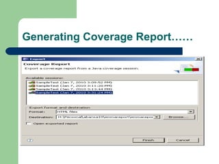 Generating Coverage Report…… 