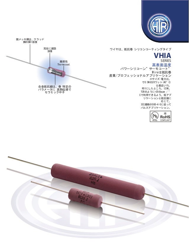 Htr India 製品 ワイヤ 巻きタイプ抵抗 シリコン Vhia 日本の Htr India 製品 ワイヤ 巻きタイプ抵抗 シリコン Vhia 日本の