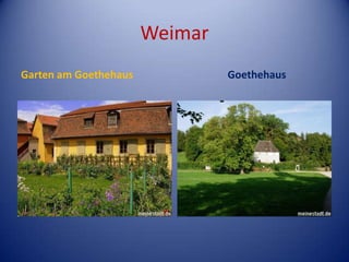 WeimarGarten am GoethehausGoethehaus