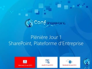 Plénière J01   SharePoint plateforme d'entreprise