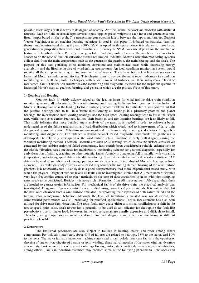 Dissertation of fault detection in induction motor using neural network