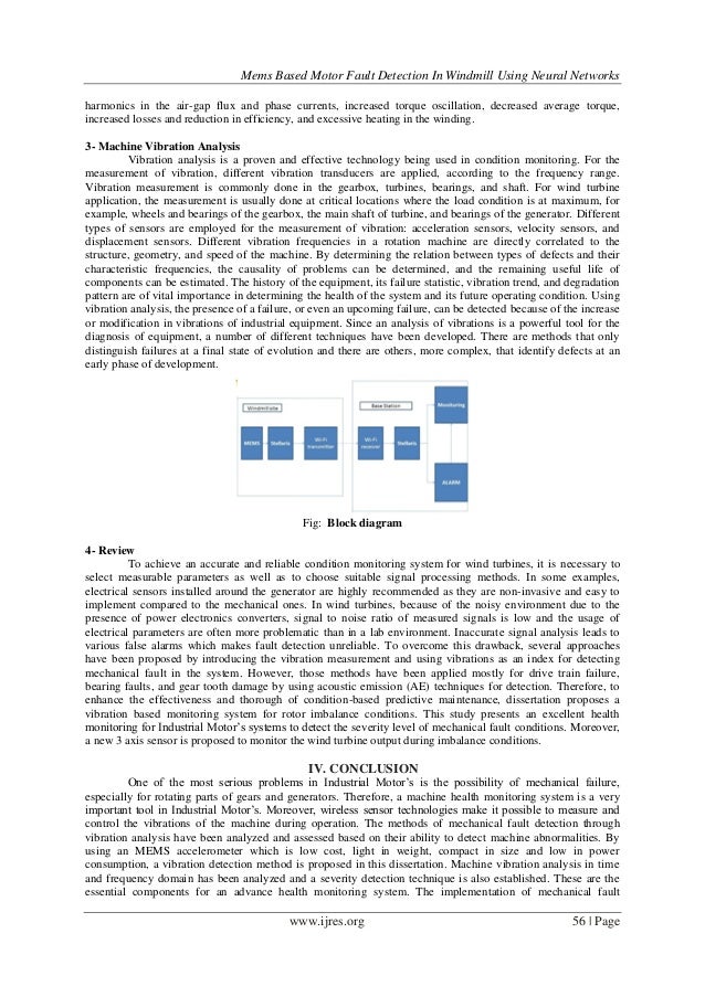 Dissertation of fault detection in induction motor using neural network