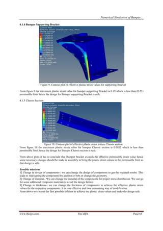 Numerical Simulation of Bumper Impact Analysis and To Improve Design ...