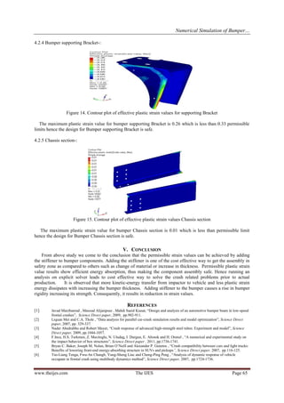 Numerical Simulation of Bumper Impact Analysis and To Improve Design ...