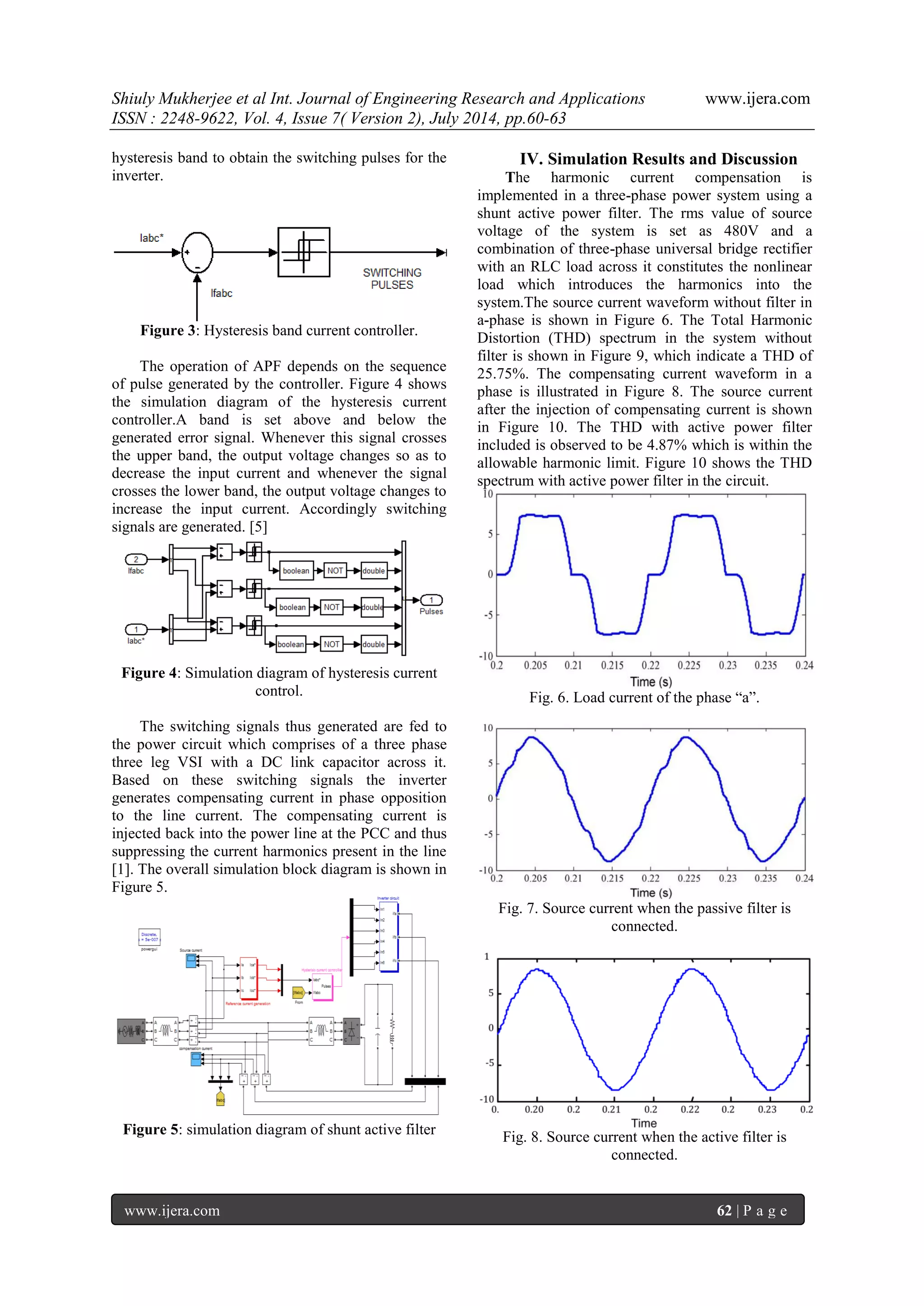 Power System Harmonic Compensation Using Shunt Active Power Filter | PDF