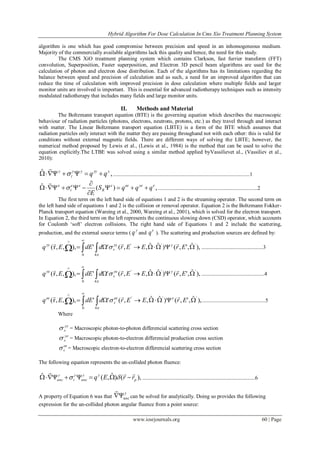 Hybrid Algorithm for Dose Calculation in Cms Xio Treatment Planning ...