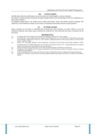 Simulation of Critical Crack Length Propagation Using Fracture ...