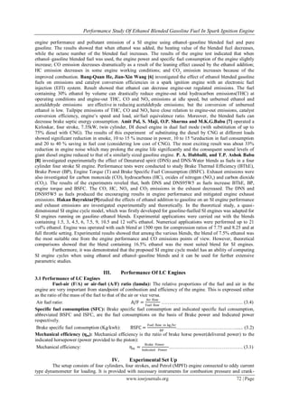 Performance Study of Ethanol Blended Gasoline Fuel in Spark Ignition ...