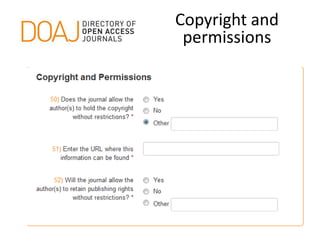Copyright and
permissions
 