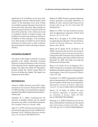 An Overview of Inclusive Education in the United States | PDF