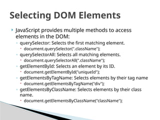 Intro to DOM (Document Object Model) .pptx