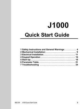 J1000 quickstartguide | PDF