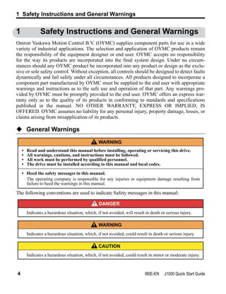 J1000 quickstartguide | PDF