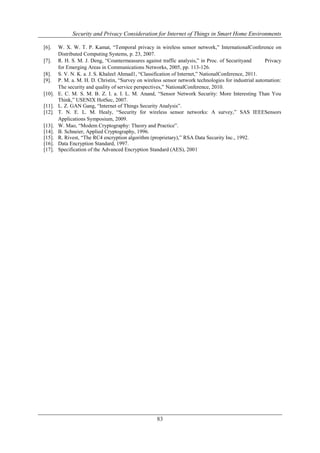 Security and Privacy Consideration for Internet of Things in Smart Home ...