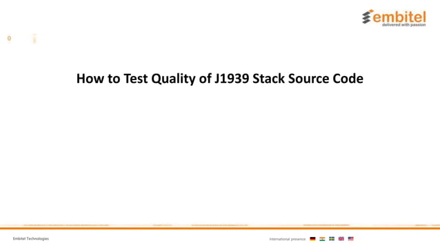 J1939 Stack Source Code | PPT
