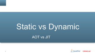 3
Static vs Dynamic
AOT vs JIT
 