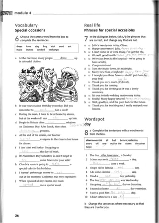 New Cutting Edge Pre Intermediate Work Book With Key 30 41