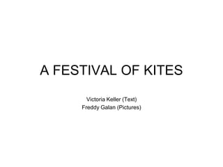 A FESTIVAL OF KITES
Victoria Keller (Text)
Freddy Galan (Pictures)
 