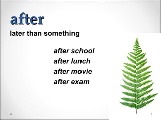 Sentences Inafter Preposition of Time for the beginner B1+ | PPT