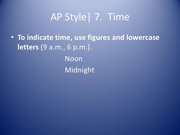 Writing blog posts in AP Style