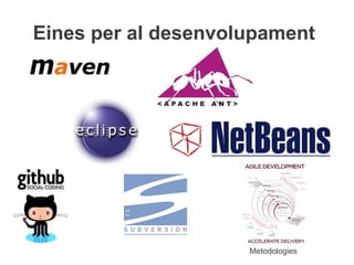 Eines per al desenvolupament




                     Metodologies
 
