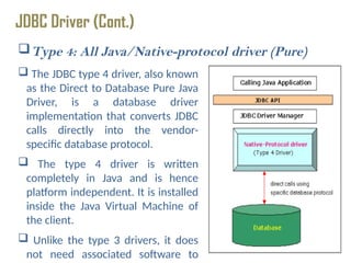 Comprehensive Guide to J2EE Session Management and JDBC Drivers | PPTX