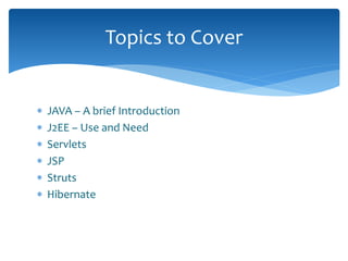 J2EE Struts with Hibernate Framework | PPT