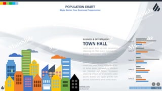 w w w . D o m a i n . c o m Page 15
www.MainSlide.com
© All Rights Reserved.
Confidential
POPULATION CHART
Make Better Your Business Presentation
Sales 1
Sales 2
Sales 3
Sales 4
Sales 5
Lorem ipsum dolor sit amet, consectetur
adipiscing elit. Nam viverra euismod odio,
gravida pellentesque urna varius vitae.
Sed dui lorem, adipiscing in adipiscing et,
interdum nec metus. Mauris ultricies,
justo eu convallis placerat, felis enim
ornare nisi, vitae mattis nulla ante id dui.
Ut lectus purus, commodo et tincidunt
vel, interdum sed lectus. Vestibulum
adipiscing tempor nisi id elementu sadips
ipsums dolores uns fugiats gravida nam
elit vols nulla dolores amet untras sitsers.
BUSINESS & ENTERTAIMENT
TOWN HALL
 