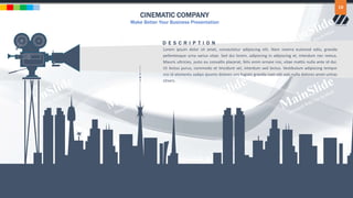 w w w . D o m a i n . c o m Page 18
www.MainSlide.com
© All Rights Reserved.
Confidential
CINEMATIC COMPANY
Make Better Your Business Presentation
18
Lorem ipsum dolor sit amet, consectetur adipiscing elit. Nam viverra euismod odio, gravida
pellentesque urna varius vitae. Sed dui lorem, adipiscing in adipiscing et, interdum nec metus.
Mauris ultricies, justo eu convallis placerat, felis enim ornare nisi, vitae mattis nulla ante id dui.
Ut lectus purus, commodo et tincidunt vel, interdum sed lectus. Vestibulum adipiscing tempor
nisi id elementu sadips ipsums dolores uns fugiats gravida nam elit vols nulla dolores amet untras
sitsers.
D E S C R I P T I O N
 