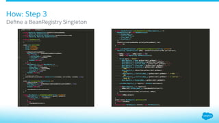 How: Step 3
​ Deﬁne a BeanRegistry Singleton
 
