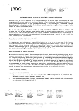 J2 Ireland 2015 Financials