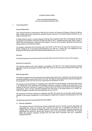 J2 Ireland 2015 Financials
