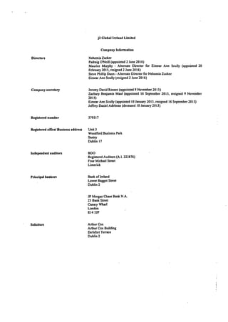J2 Ireland 2015 Financials