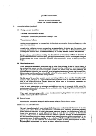J2 Ireland 2015 Financials