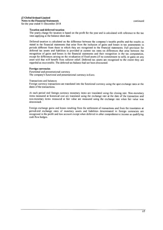 J2 Global Ireland 2018 Year End Report